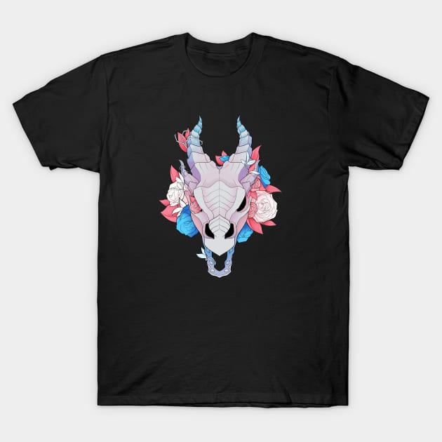 Overgrown Dragon Skull - Trans T-Shirt by WhisperingDusk